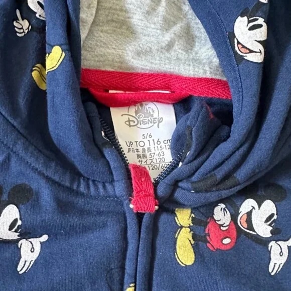 Hoodie Lot with Shirt- Disney Mickey Mouse Youth Size 5/6 Zip Sweatshirt NWT - Picture 6 of 11
